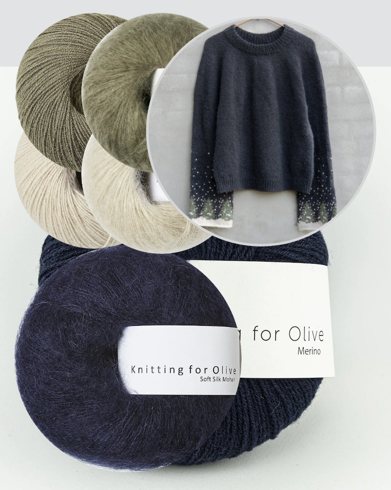 Snow Sweater | traumhafte Winterlandschaft aus Merino und Soft Silk Mohair von Knitting for Olive