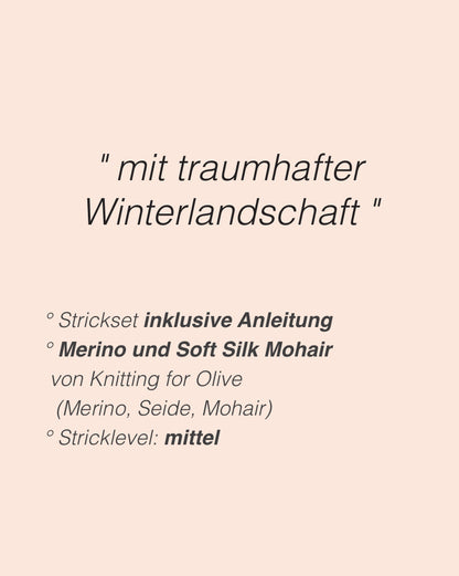 Snow Sweater | traumhafte Winterlandschaft aus Merino und Soft Silk Mohair von Knitting for Olive