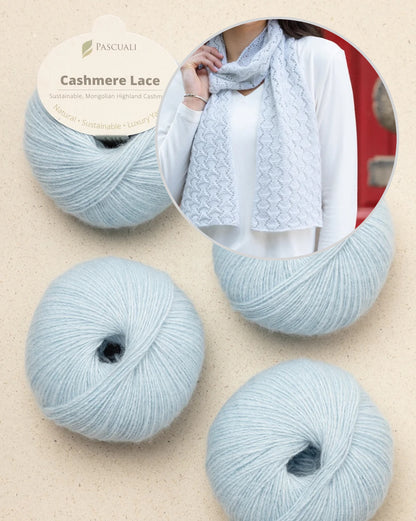 Snowscape'i sall | õrn muster Pascuali Cashmere Lace'ist