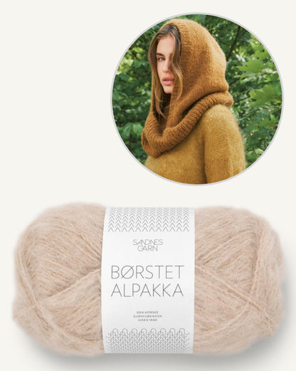 Snuggle Hood | Loop Kapuzenschal aus Borstet Alpakka von Sandnes Garn