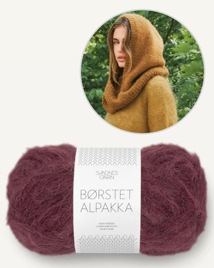 Snuggle Hood | Loop Kapuzenschal aus Borstet Alpakka von Sandnes Garn