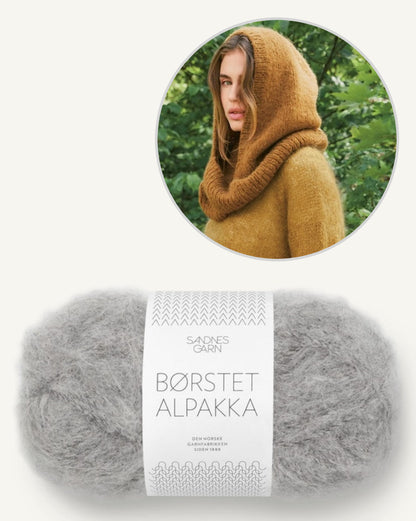 Snuggle Hood | Loop Kapuzenschal aus Borstet Alpakka von Sandnes Garn