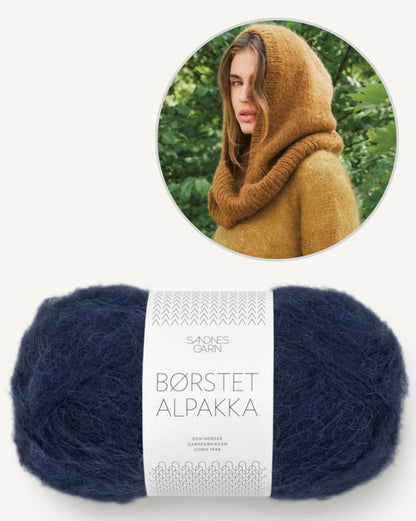Snuggle Hood | Loop Kapuzenschal aus Borstet Alpakka von Sandnes Garn