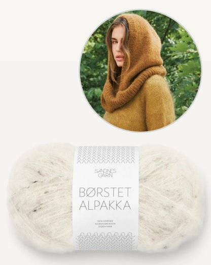 Snuggle Hood | Loop Kapuzenschal aus Borstet Alpakka von Sandnes Garn