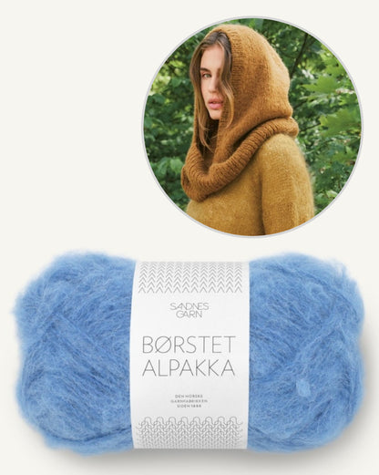 Snuggle Hood | Loop Kapuzenschal aus Borstet Alpakka von Sandnes Garn