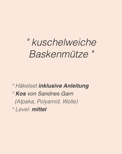 Sofie Béret | romantische Baskenmütze aus Kos von Sandnes Garn