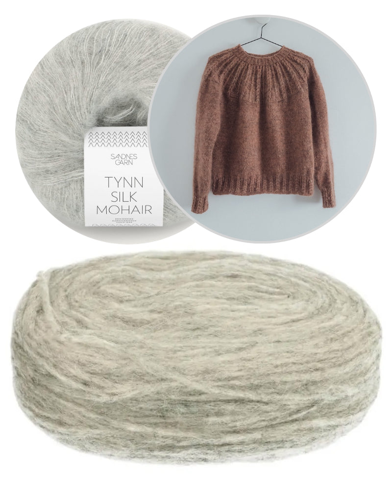 Ulvenknit Soft Spoken Sweater mit Plötulopi von Lopi Island und Tynn Silk Mohair von Sandnes Garn 8
