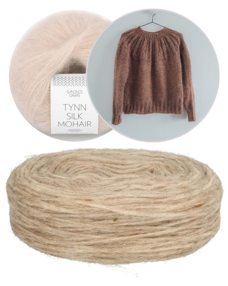 Ulvenknit Soft Spoken Sweater mit Plötulopi von Lopi Island und Tynn Silk Mohair von Sandnes Garn 9