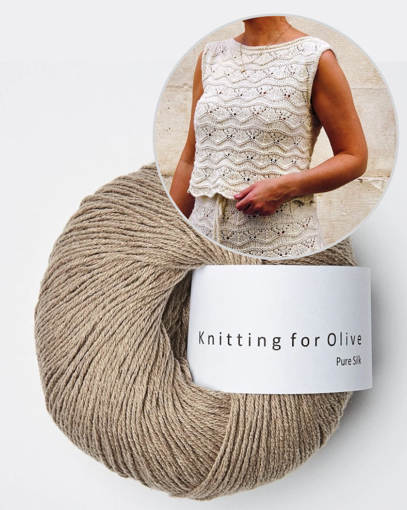 Solène Top | zartes Muster aus Pure Silk von Knitting for Olive