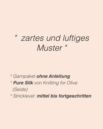 Solène Top | zartes Muster aus Pure Silk von Knitting for Olive