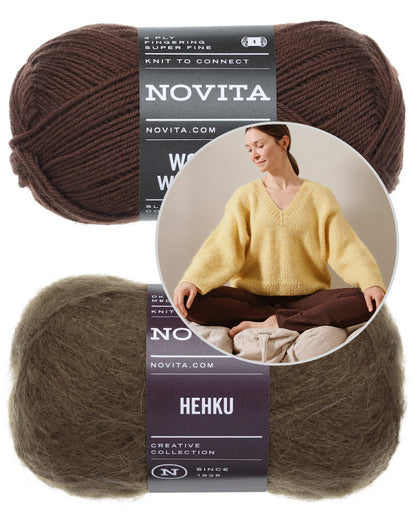 Solju Sweater | oversize Kuschelpullover aus Hehku und Wonder Wool 4-ply von Novita