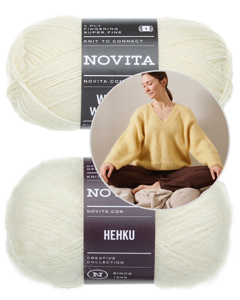 Solju Sweater | oversize Kuschelpullover aus Hehku und Wonder Wool 4-ply von Novita