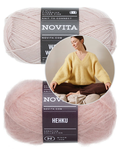 Solju Sweater | oversize Kuschelpullover aus Hehku und Wonder Wool 4-ply von Novita