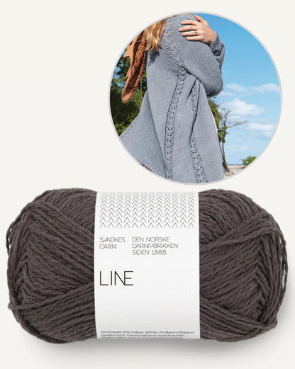 Sommerjacke | lässig langer Cardigan aus Line von Sandnes Garn