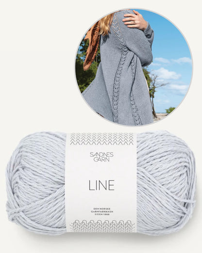 Sommerjacke | lässig langer Cardigan aus Line von Sandnes Garn