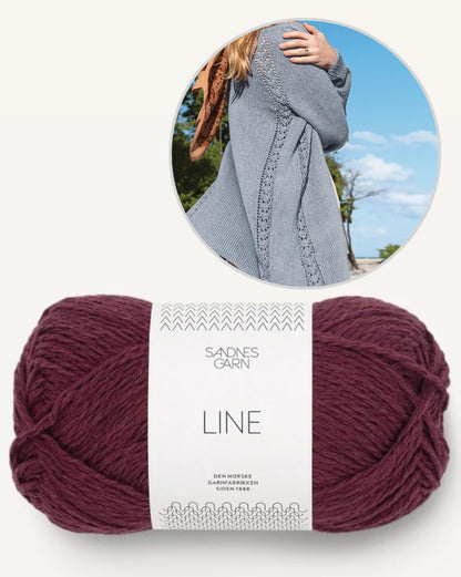 Sommerjacke | lässig langer Cardigan aus Line von Sandnes Garn