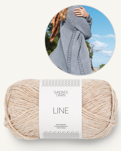 Sommerjacke | lässig langer Cardigan aus Line von Sandnes Garn