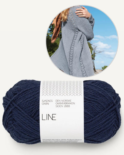 Sommerjacke | lässig langer Cardigan aus Line von Sandnes Garn
