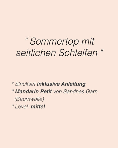 Top Sommerweste | zart und lässig mit Mandarin Petit von Sandnes Garn