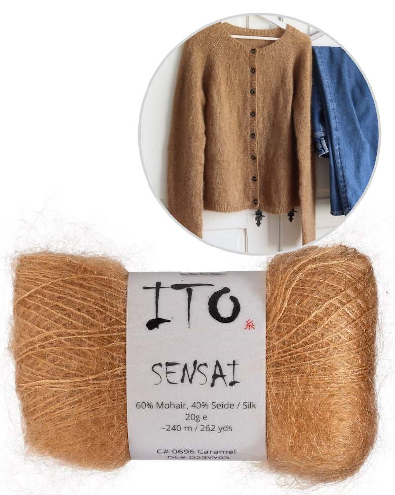Sonnenstunden Cardigan von Evgeniya Dupliy mit Sensai von ITO Yarn 10