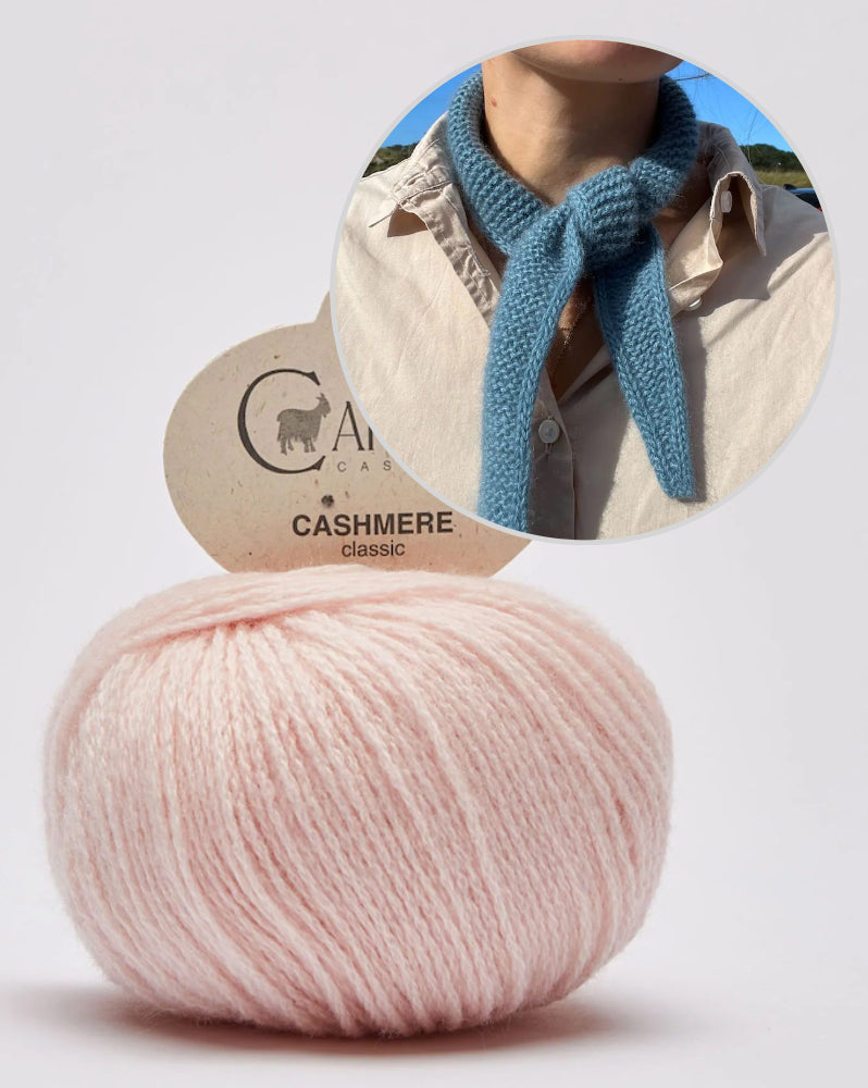 PetiteKnit Sophie Scarf mit Cardiff Cashmere Classic 16