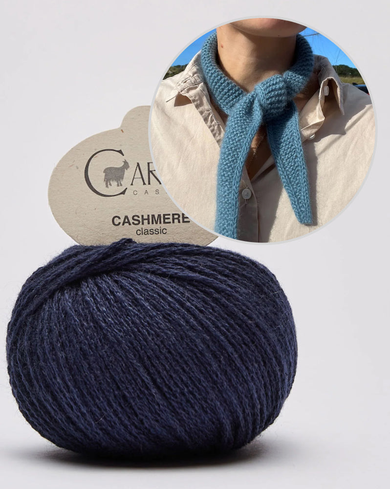 PetiteKnit Sophie Scarf mit Cardiff Cashmere Classic 18
