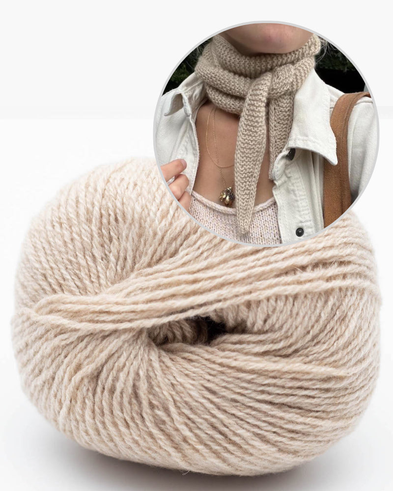 Petiteknit Sophie Scarf mit Eco Caschmere Fingering von Kremke Soul Wool 12
