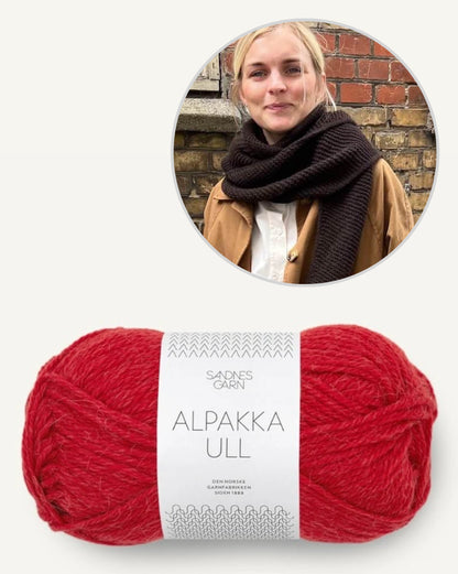 Châle Sophie | Écharpe triangulaire simple en Alpakka Ull de Sandnes Garn 
