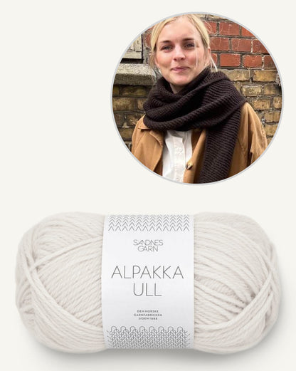 Châle Sophie | Écharpe triangulaire simple en Alpakka Ull de Sandnes Garn 