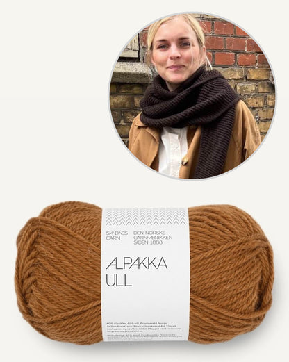 Châle Sophie | Écharpe triangulaire simple en Alpakka Ull de Sandnes Garn 