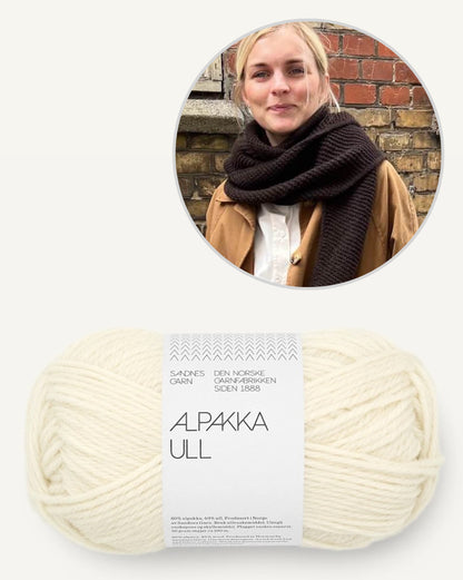 Châle Sophie | Écharpe triangulaire simple en Alpakka Ull de Sandnes Garn 