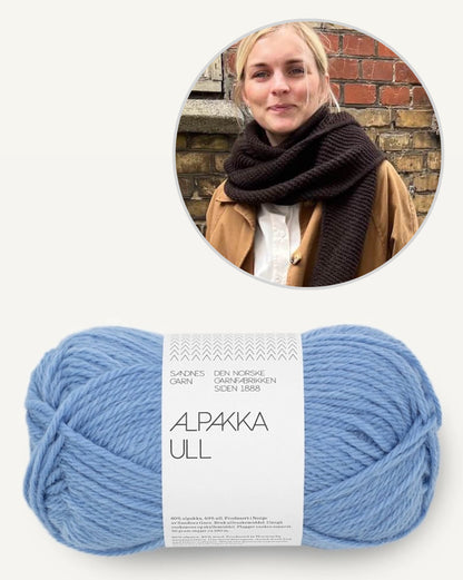 Châle Sophie | Écharpe triangulaire simple en Alpakka Ull de Sandnes Garn 