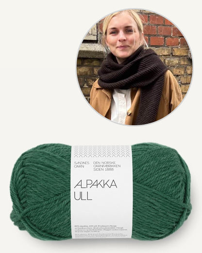Châle Sophie | Écharpe triangulaire simple en Alpakka Ull de Sandnes Garn 