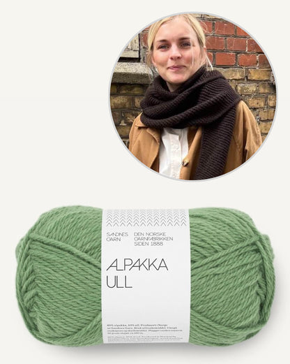 Châle Sophie | Écharpe triangulaire simple en Alpakka Ull de Sandnes Garn 