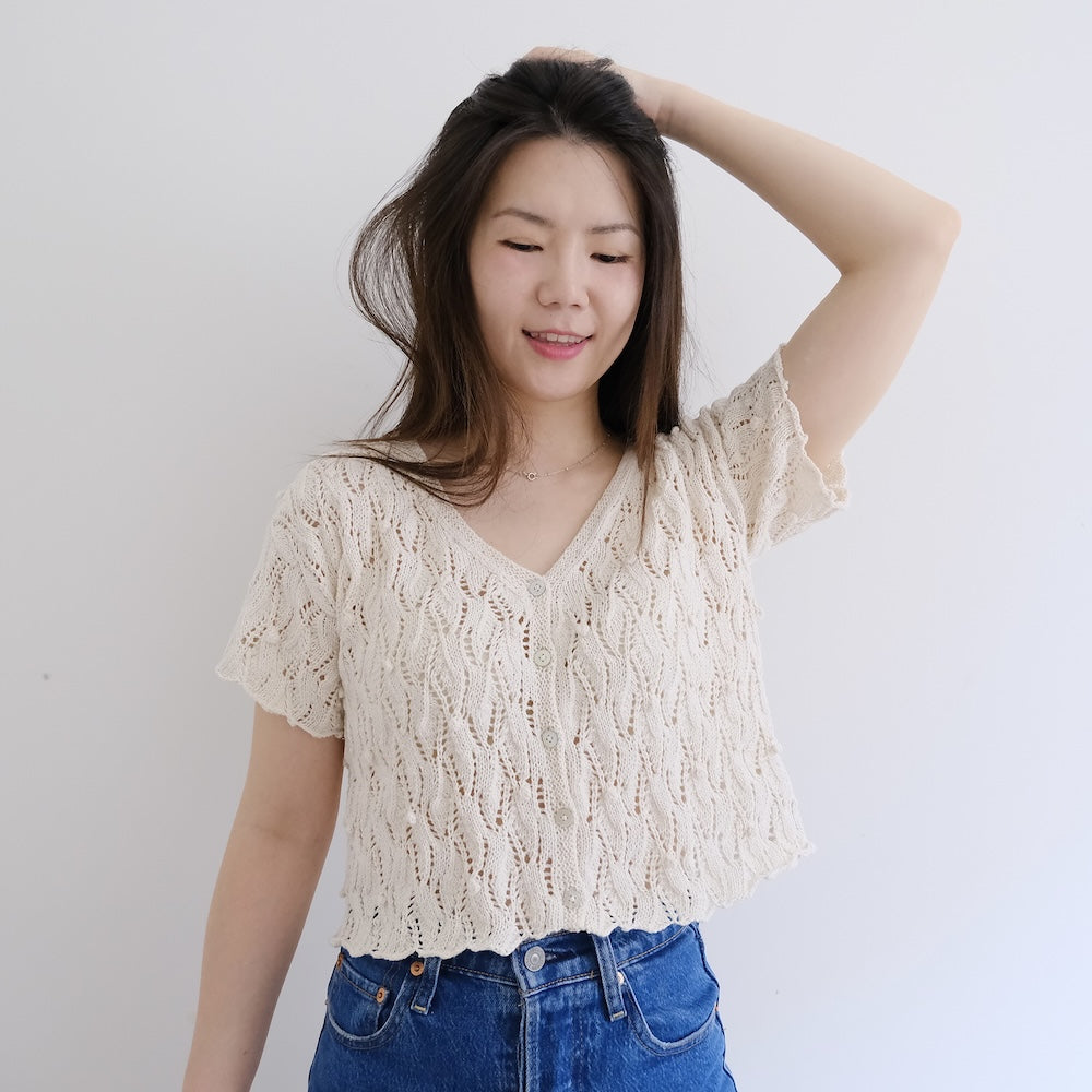 Soumine Kim Laurier Cardigan mit Cotton Merino von Knitting for Olive 2
