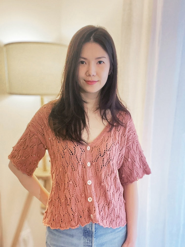 Soumine Kim Laurier Cardigan mit Cotton Merino von Knitting for Olive 5