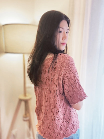 Soumine Kim Laurier Cardigan mit Cotton Merino von Knitting for Olive 7