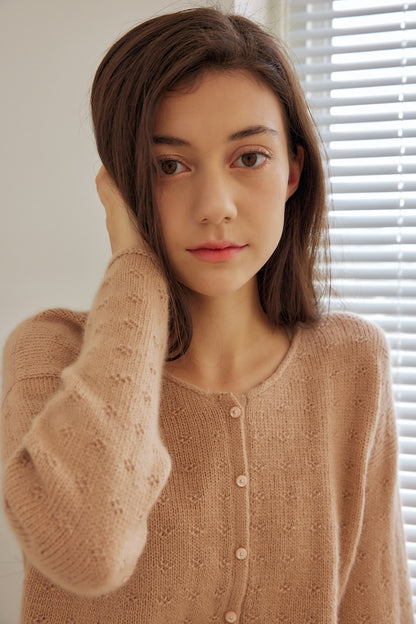 Lou Cardigan | zarte Kaschmir Jacke aus Karei und Kosho von ITO Yarn