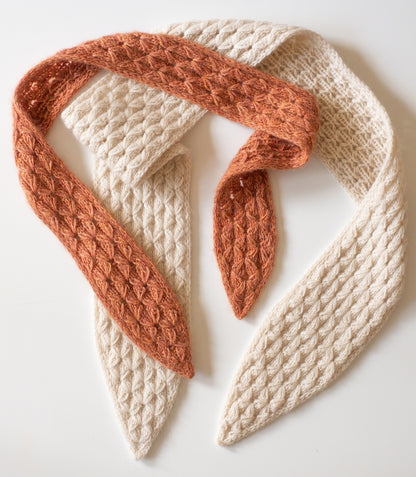 Star Jasmine Mini Scarf von Ksenia Naidyon mit Kinu und Sensai von ITO Yarn 4