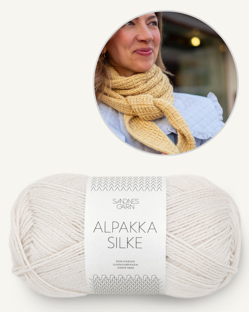 Kutovakika Stay Extra Toasty Scarf mit Alpakka Silke von Sandnes Garn 11
