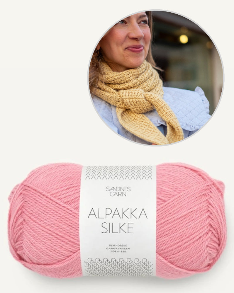 Kutovakika Stay Extra Toasty Scarf mit Alpakka Silke von Sandnes Garn 14