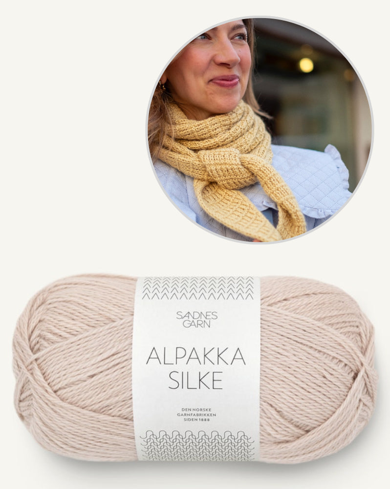 Kutovakika Stay Extra Toasty Scarf mit Alpakka Silke von Sandnes Garn 13