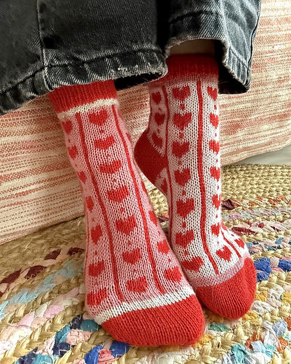 Love-ly Heart Socks | zum verlieben schön aus 1 Class von Mayflower Denmark