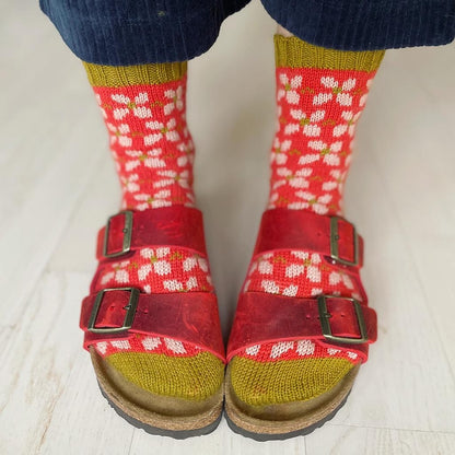 Whoops a Daisy Socks | traumschöne Gänseblümchen aus Jawoll von Lang