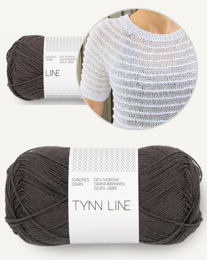Stribelade Tee | zauberhafte Streifen aus Tynn Line und Line von Sandnes Garn