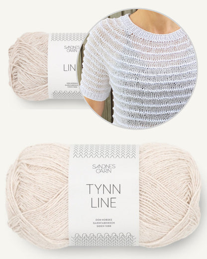Stribelade Tee | zauberhafte Streifen aus Tynn Line und Line von Sandnes Garn