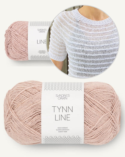 Stribelade Tee | zauberhafte Streifen aus Tynn Line und Line von Sandnes Garn