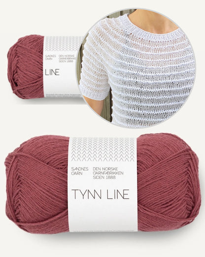Stribelade Tee | zauberhafte Streifen aus Tynn Line und Line von Sandnes Garn