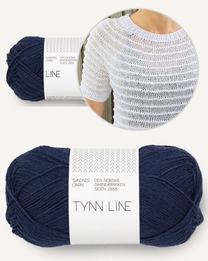 Stribelade Tee | zauberhafte Streifen aus Tynn Line und Line von Sandnes Garn