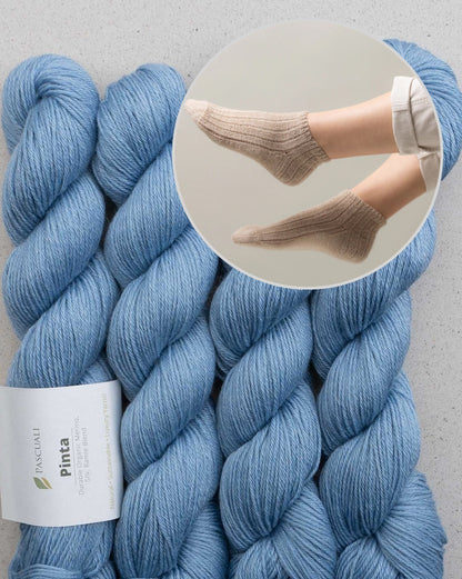 Striped Ankle Socks | zarte Streifen aus Pinta von Pascuali